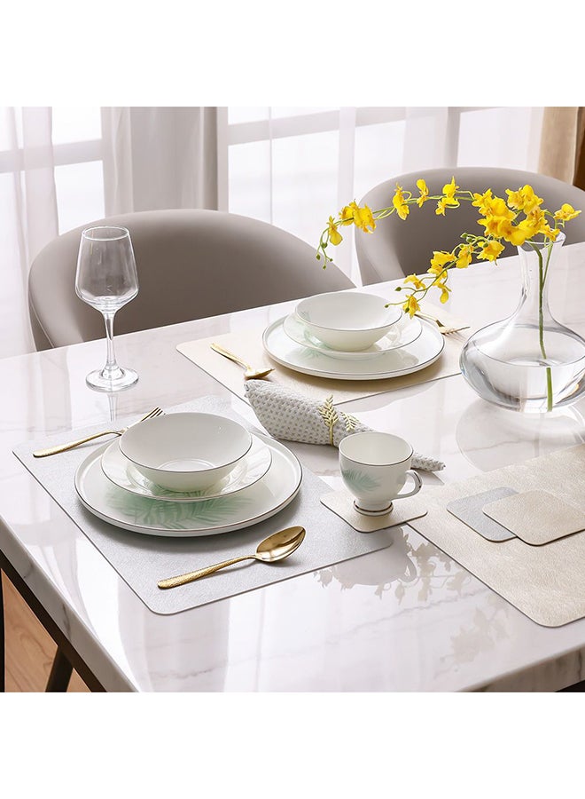 Danube Home Majestic Wheat Metal Napkin Ring Set of 4 - Matt Gold | Iron Decorative Table Napkins, Everyday Use Cloth Dinner Table Napkins For Dining Room Kitchen - Image 3