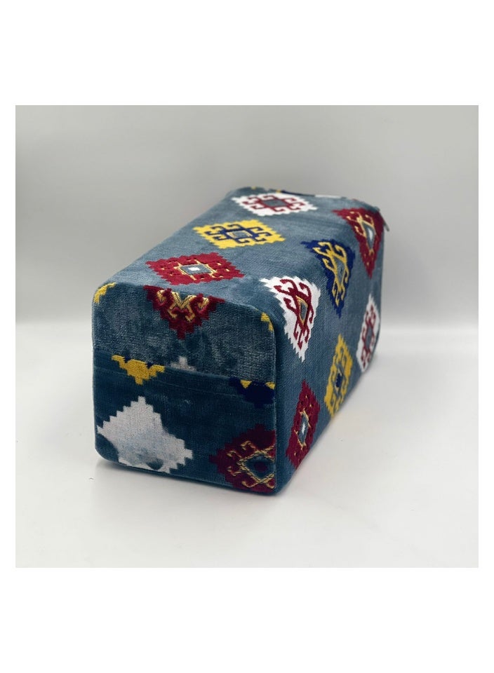 سمارت هوم مركا للرحلات ، تكاية رحلات، مخدة جلسة أرضية مخملية فاخرة – تصميم تراثي أنيق مقاس 22*22*48 سم - Image 3