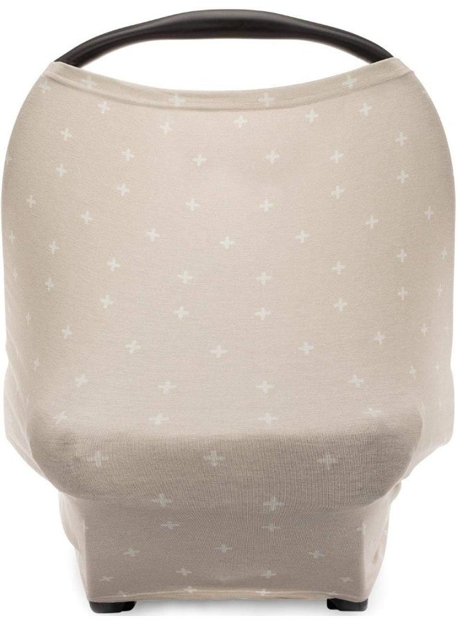 Parker Baby Co. Parker Baby Co. 4 in 1 Car Seat Cover for Girls and Boys - Stretchy Carseat Canopy, Nursing Cover  - Image 1