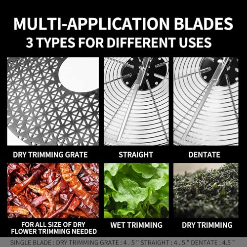 ATOUR 13 inch Bud Leaf Bowl Trimmer Upgraded Version with Clear Visibility Dome and Cut-Resistant Gloves, Sharp Stainless Steel Blades for Spin Cut, Hand Pruner and 4 Layer 1.5 Ft Dry Net - Image 5