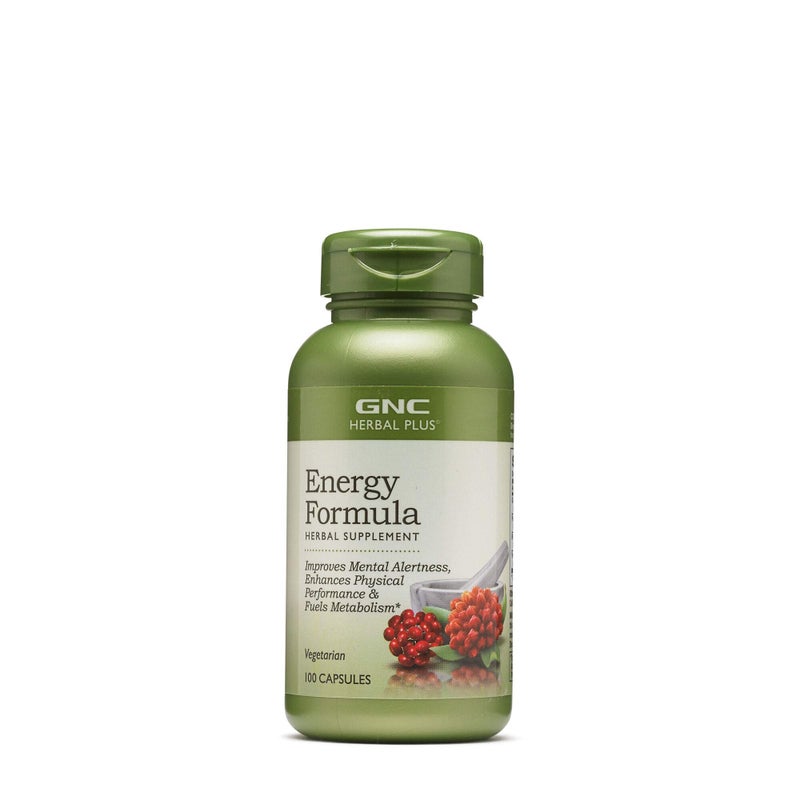 GNC GNC Herbal Plus Energy Formula 100 Capsules 