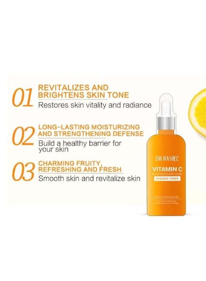 DR. RASHEL Vitamin C Brightening & Anti-Aging Essence Toner Clear 100ml - Image 4