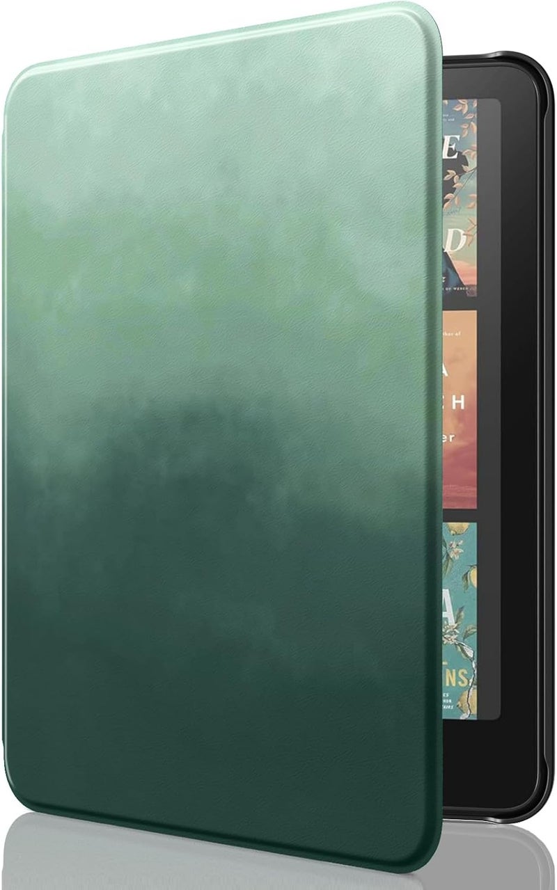 MoKo Case for All-new 7" Kindle Paperwhite(12th Generation-2024) and Kindle Colorsoft Signature Edition 2024, Lightweight Shell Cover with Auto Wake/Sleep for Kindle Paperwhite 2024, Pine Green - Image 1