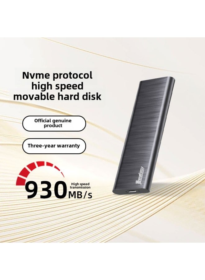 Changjiang Storage Mobile Hard Disk 2T External Solid Ssd High-speed Encryption Mobile Phone 1t Computer Dual-purpose 4t Large Capacity-Capacity:512GB-Interface:Silver Standard Version [speed 520mb/s Shipped By Sf Express]  - Image 2