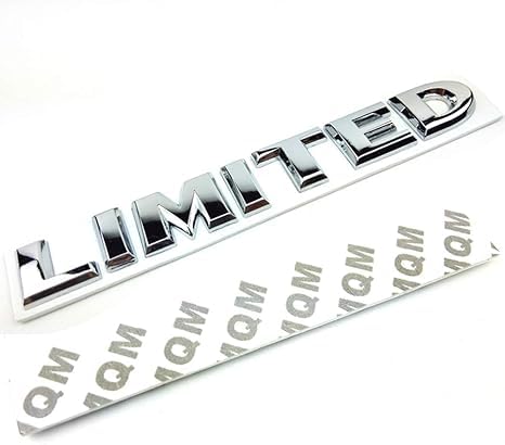 OAN 3D Metal Limited Emblem Badges,1Pack OEM Chrome Aluminum Alloy Badges Decals Suit for Side Fender Rear Trunk Tailgate with Adhesive Tapes Auto Car Sticker Accessories (Silver Limited) - Image 3