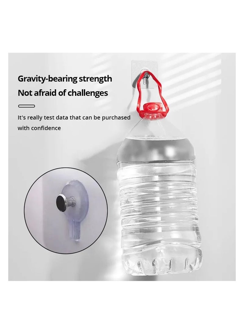 4 Pieces Of Self Adhesive Wall Panels Transparent Color Very Useful For Hanging Pictures On The Wall Without Nails - Image 3