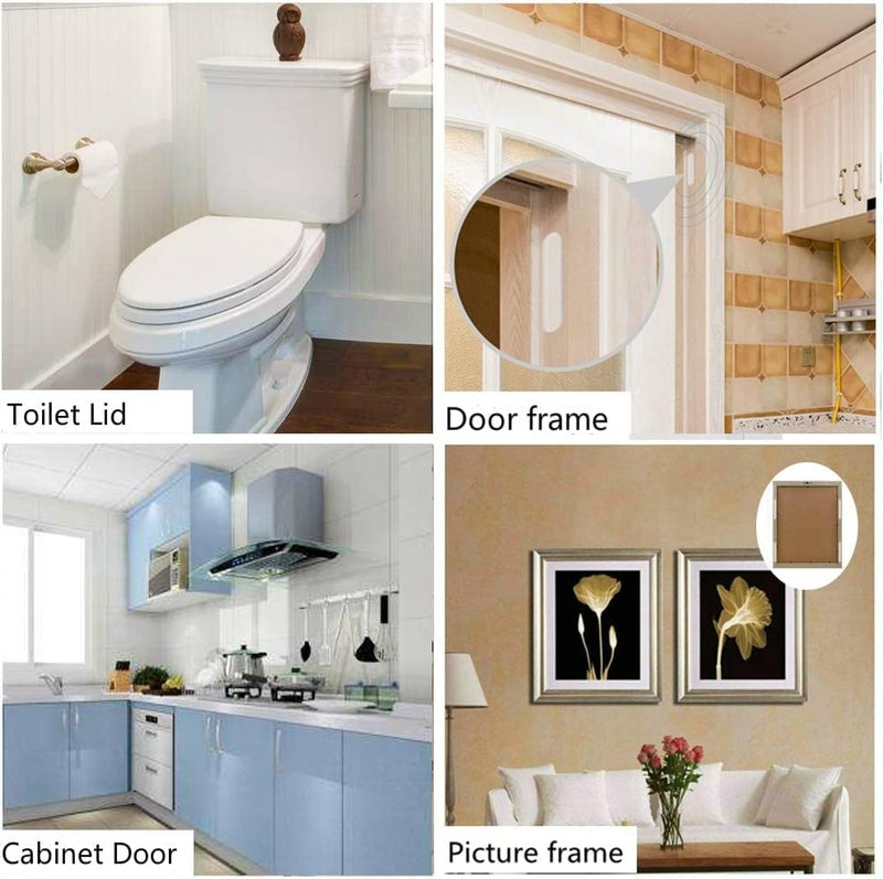 DANSR DANSR Cabinet Door Bumper Cabinet Self Adhesive Rubber Self Adhesive Rubber House Self Adhesive Rubber Glass Table Top Anti Slip Pads Silicone Door Stopper Self Adhesive Protector Strip Set of 20  - Image 4