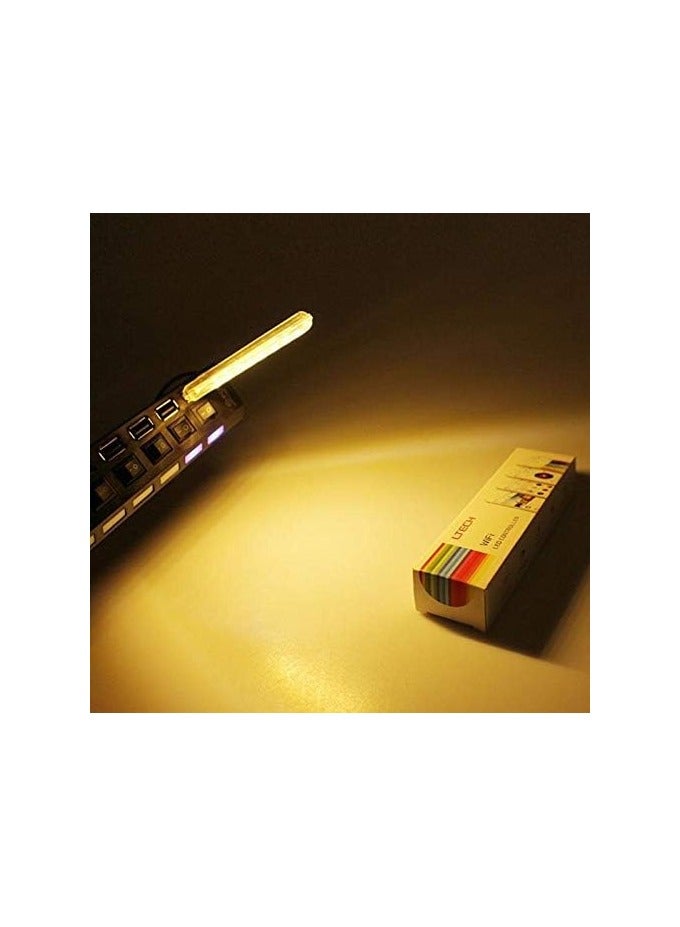 SOLDOUT USB Gadgets Mini USB LED Light For Book Lights 8 LEDs SMD For PC Laptops Notebook Mobile Power Charger Reading Bulb (Warm White) - Image 2