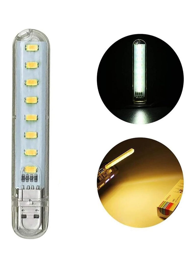 SOLDOUT USB Gadgets Mini USB LED Light For Book Lights 8 LEDs SMD For PC Laptops Notebook Mobile Power Charger Reading Bulb (Warm White) - Image 4