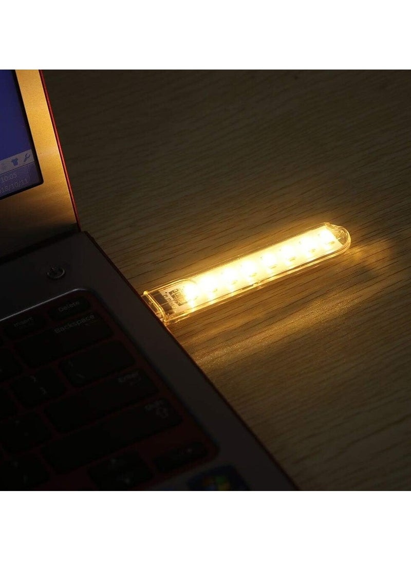 SOLDOUT USB Gadgets Mini USB LED Light For Book Lights 8 LEDs SMD For PC Laptops Notebook Mobile Power Charger Reading Bulb (Warm White) - Image 3