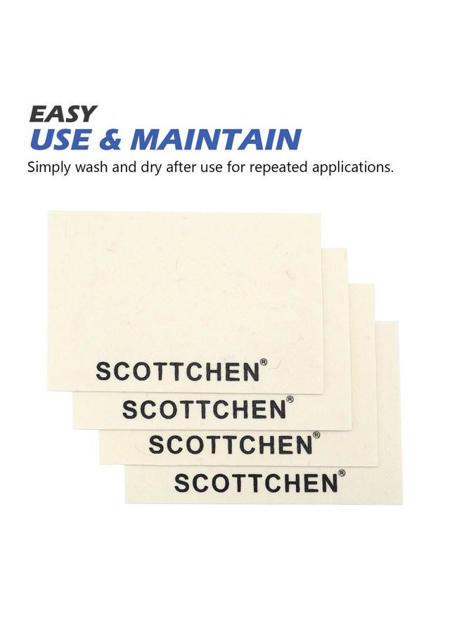 SCOTTCHEN 4Pcs Wool Cloths for Buffing,Polishing and Lapping, 6" x 4" x 1.55mm,Ideal for Lapidary, Jewelry,Glass,and Metalworking ect. - Image 5