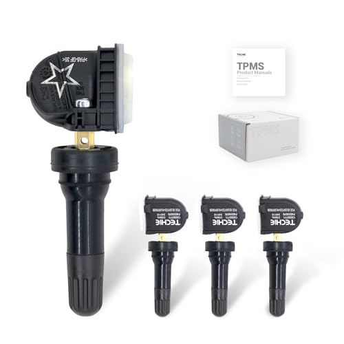 Techie 4PCS TPMS Sensor 315Mhz Tire Pressure Monitoring Sensor Compatible for Chevrolet GMC Saturn SAAB Buick Hummer Suzuki Pontiac Cadillac Replace#13598771 13598772 13586335 13581558 - Image 1