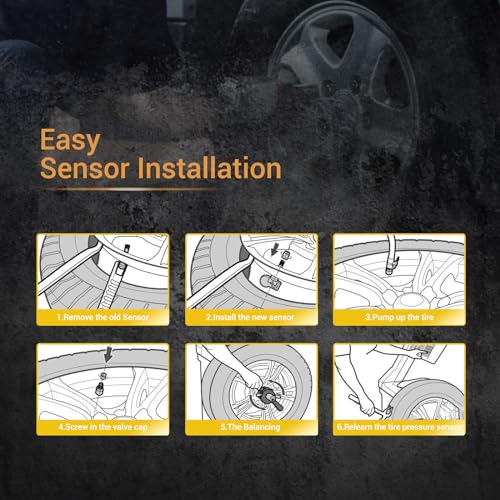 Techie 4PCS TPMS Sensor 315Mhz Tire Pressure Monitoring Sensor Compatible for Chevrolet GMC Saturn SAAB Buick Hummer Suzuki Pontiac Cadillac Replace#13598771 13598772 13586335 13581558 - Image 4