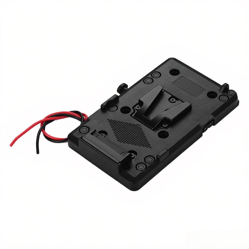 V Mount Battery Plate Adapter: Black, V-Lock Power Plate With D-Tap Output - Connects Battery To Video Devices For Sony DSLR DV SLR Video Camera - Image 1