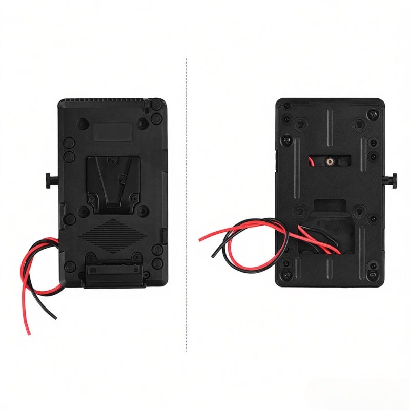 V Mount Battery Plate Adapter: Black, V-Lock Power Plate With D-Tap Output - Connects Battery To Video Devices For Sony DSLR DV SLR Video Camera - Image 5
