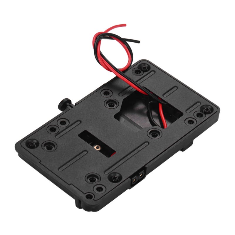 V Mount Battery Plate Adapter: Black, V-Lock Power Plate With D-Tap Output - Connects Battery To Video Devices For Sony DSLR DV SLR Video Camera - Image 2