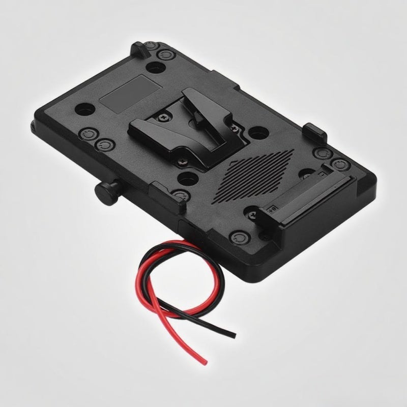 V Mount Battery Plate Adapter: Black, V-Lock Power Plate With D-Tap Output - Connects Battery To Video Devices For Sony DSLR DV SLR Video Camera - Image 3