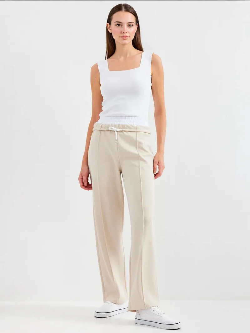 بيغ دارت بنطلون رياضي واسع الساق قصير بنسيج بارز