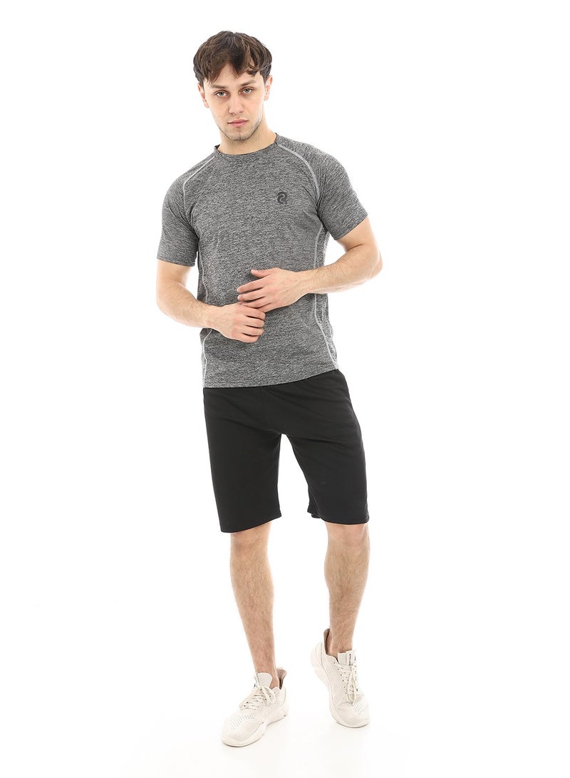 Caesar Mens Sport T-Shirt With Round Neck  - Image 1