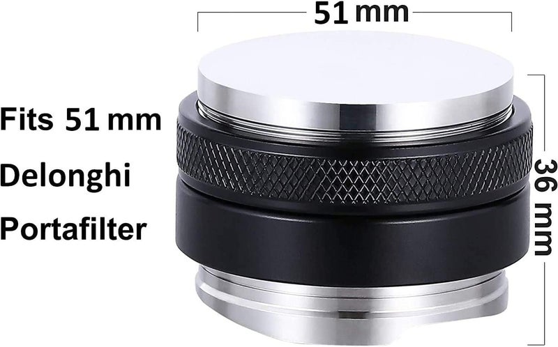 Coffee Distributor Tamper 2x1 Triangular Slopes 51mm Portafilter Delong None Tornado High Pro All Household Machines - Image 2