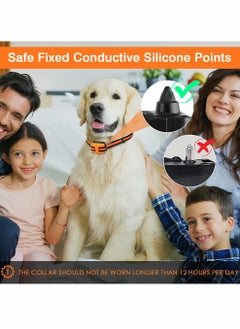 KASTWAVE Rechargeable Anti Barking Training Dog Collar with 7 Adjustable Sensitivity and Intensity Levels Vibration (Orange)  - Image 4