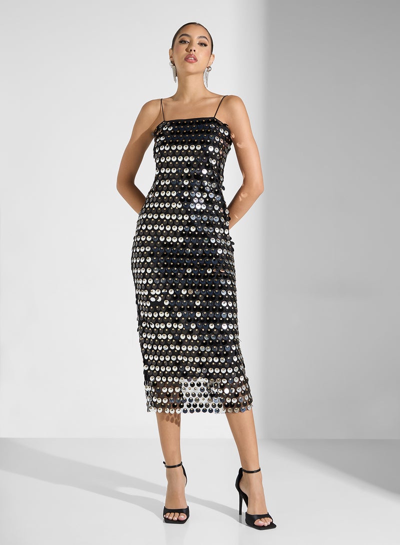 جينجر فستان مزين بالترتر - Image 1