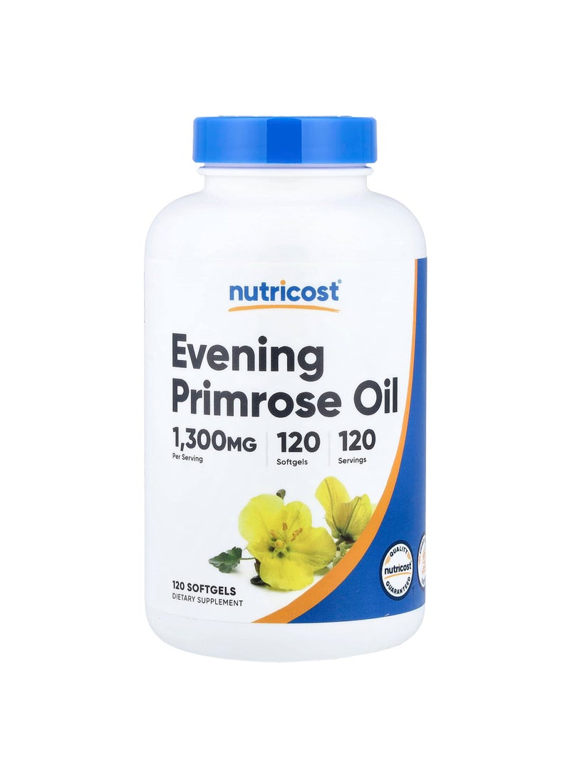 Evening Primrose Oil, 1,300 mg, 120 Softgels