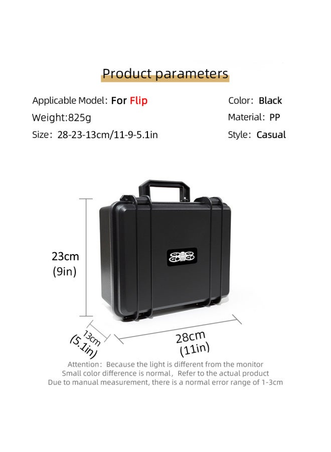 For DJI Flip Explosion-proof Case Flip Standard Remote Control Storage Bag Universal Explosion-proof Case Dijflip Carrying Case-Color:Flip Black Medium Explosion-proof Box  - Image 3