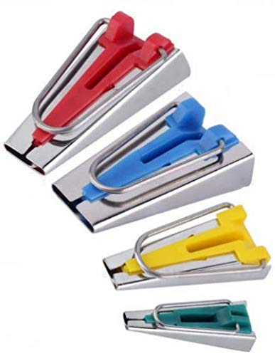 Zenith Bias Tape Maker Set with Box of Binding Snap On Foot Bias Tape Maker Awl Pin Set Quilting Sewing DIY Patchwork Quilting Tool 16pcs Grey Color Box - Image 4