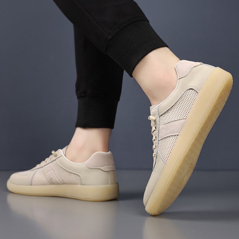 Comfortable White Shoes For Men 2025 Popular Sports Soft Sole Shoes Thin Mesh Casual Sports Moral Training Shoes Couple Models - Image 4