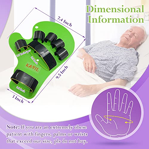 KAVIL Hand Brace Resting Hand Splint Finger Stroke Recovery Equipment Straightener Extender Therapy Equipment with Finger Support (Fit Right or Left Hands) - Image 2