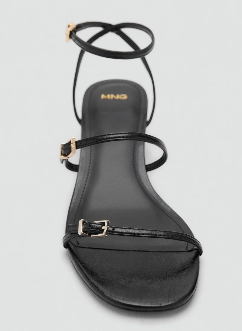 MANGO  Kitten-heel sandals with buckle for Women | Best Price UAE