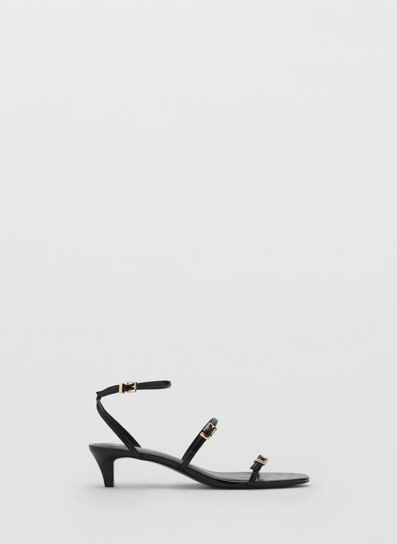 مانجو Kitten-heel sandals with buckle