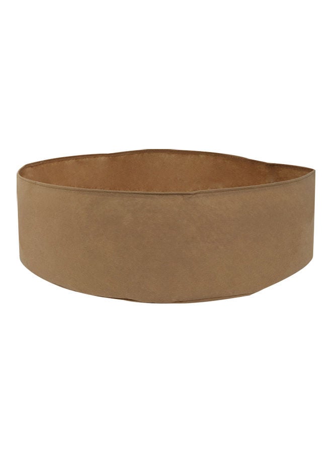 NIBEMINENT Round Shaped Planter Bag Brown  - Image 1