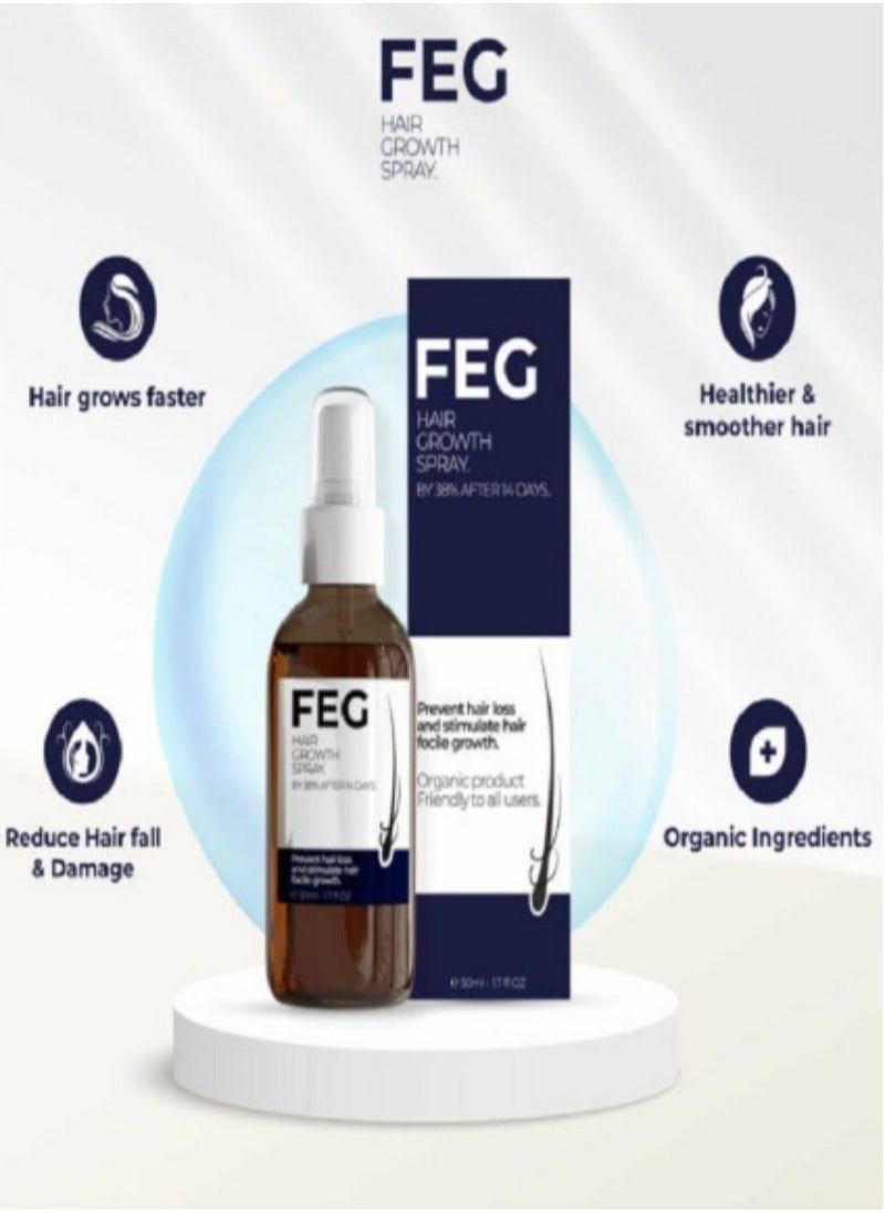 FEG - بخاخ نمو الشعر FEG - يمنع تساقط الشعر وينشط نمو بصيلات الشعر - Image 1