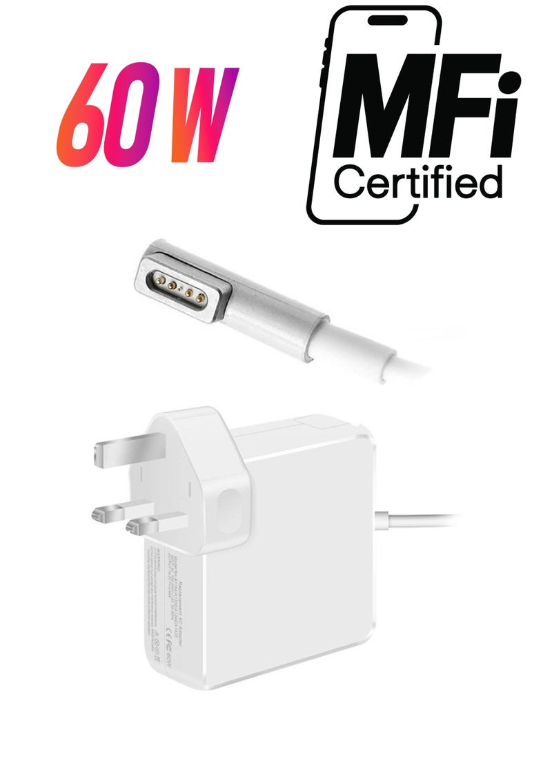 Generic - 60W MagSafe Power Adapter, 3-Pin UK Plug - Image 1