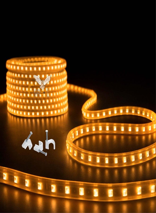 Errol 2835 Strip Lights for Home Decoration | 120 led per Meter led Strip Light | Rope Lights for Ceiling | Color-Amber Decoration Lights for Diwali, Christmas, Home (4 Meter) - Image 1