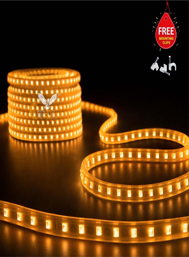 Errol 2835 Strip Lights for Home Decoration | 120 led per Meter led Strip Light | Rope Lights for Ceiling | Color-Amber Decoration Lights for Diwali, Christmas, Home (4 Meter) - Image 2