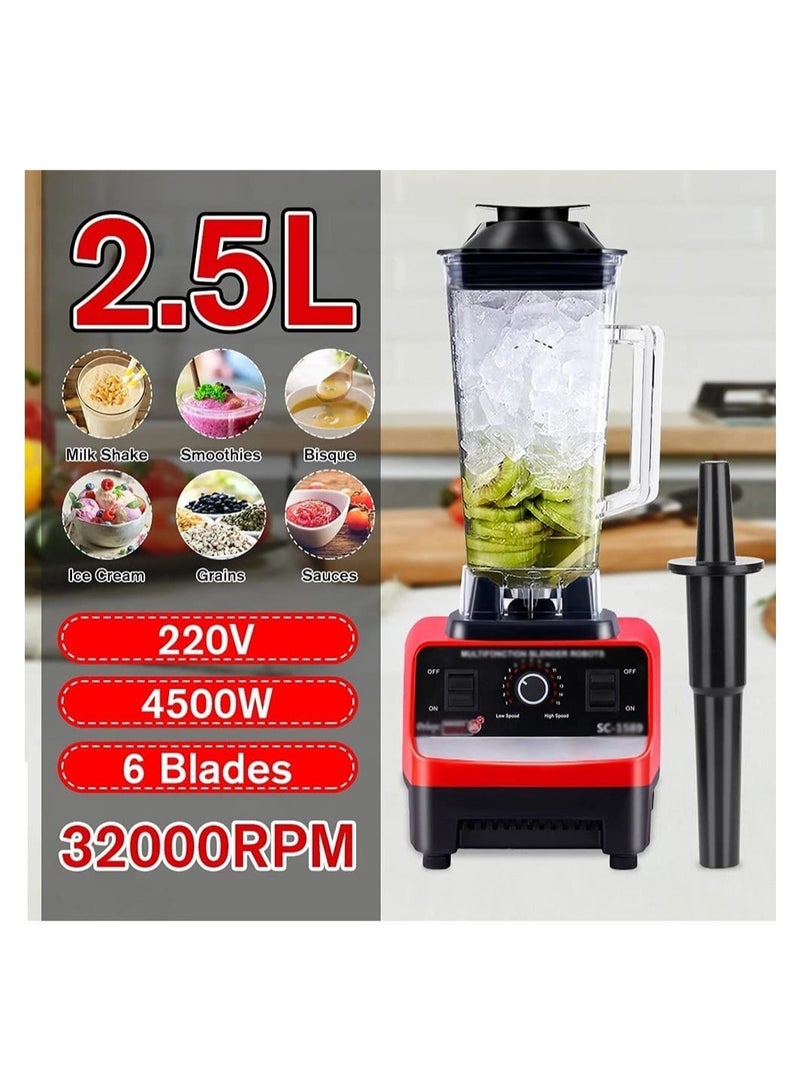 ELTRAZONE 2.5L 4500W Blender Professional Heavy Duty Commercial Mixer Juicer Speed Grinder Ice Smoothies Coffee Maker - Image 5