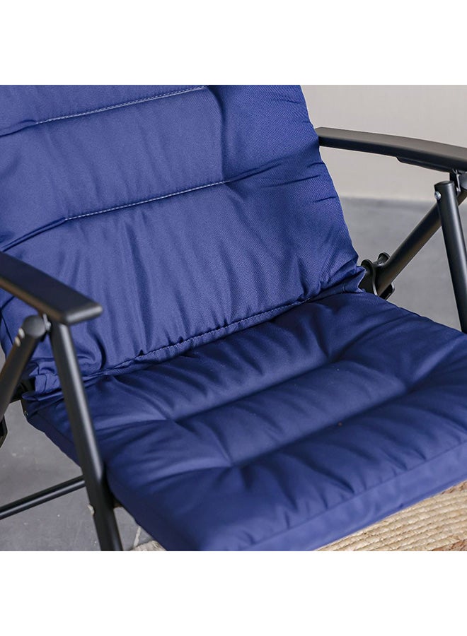 DANUBE HOME Vista 1 + 2 Seater Balcony Set |2-Seater Balcony Set With Table | All Weather 3 Piece Bistro Set With Coffee Table | Modern Design Furniture For Balcony Outdoor Garden - Blue - Image 3