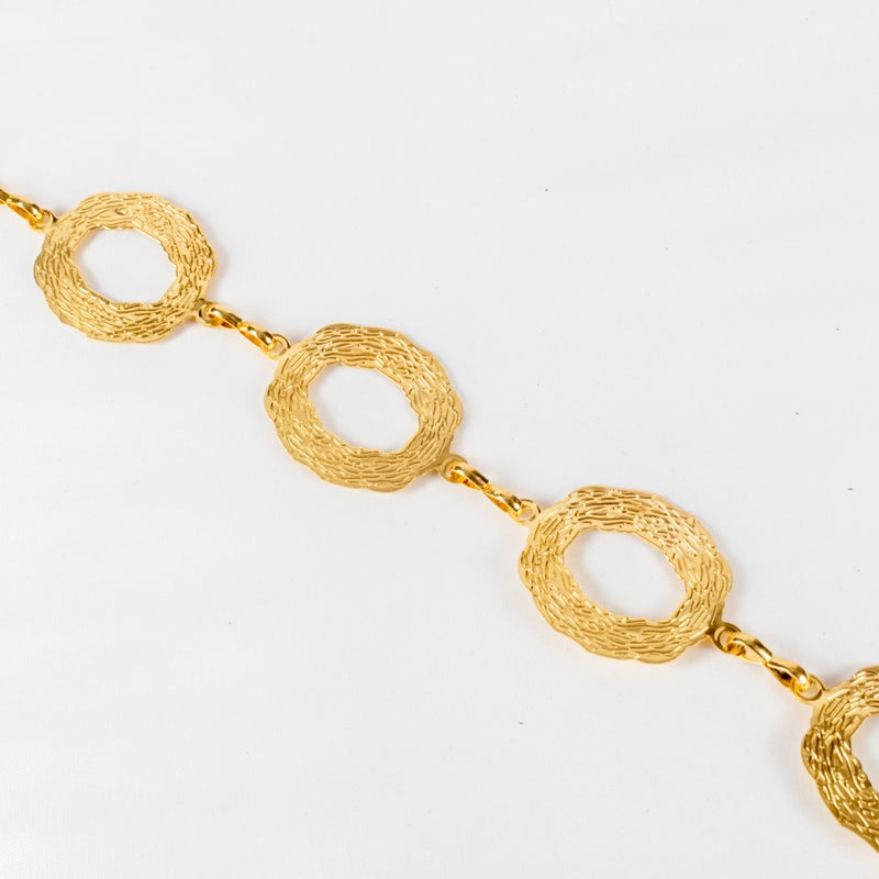 ذا بلاك بيرل اكسسوريز حزام معدن حريمي ذهبي - Image 5