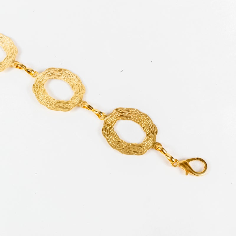 ذا بلاك بيرل اكسسوريز حزام معدن حريمي ذهبي - Image 4