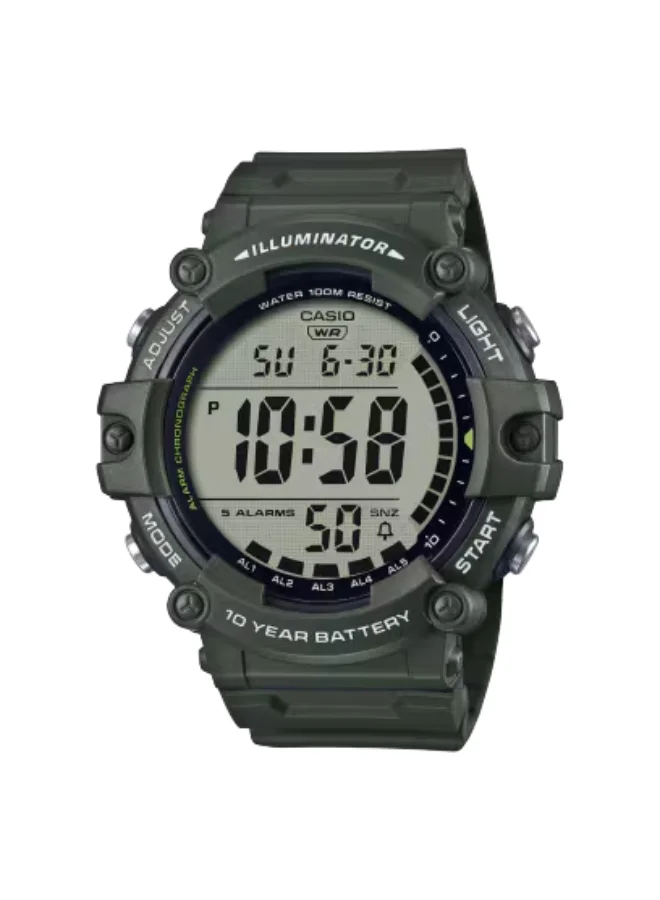 CASIO Men's Resin Digital Watch AE-1500WHX-3AVDF - 51.3 mm