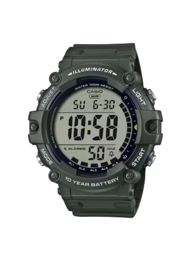 CASIO Men's Resin Digital Watch AE-1500WHX-3AVDF - 51.3 mm