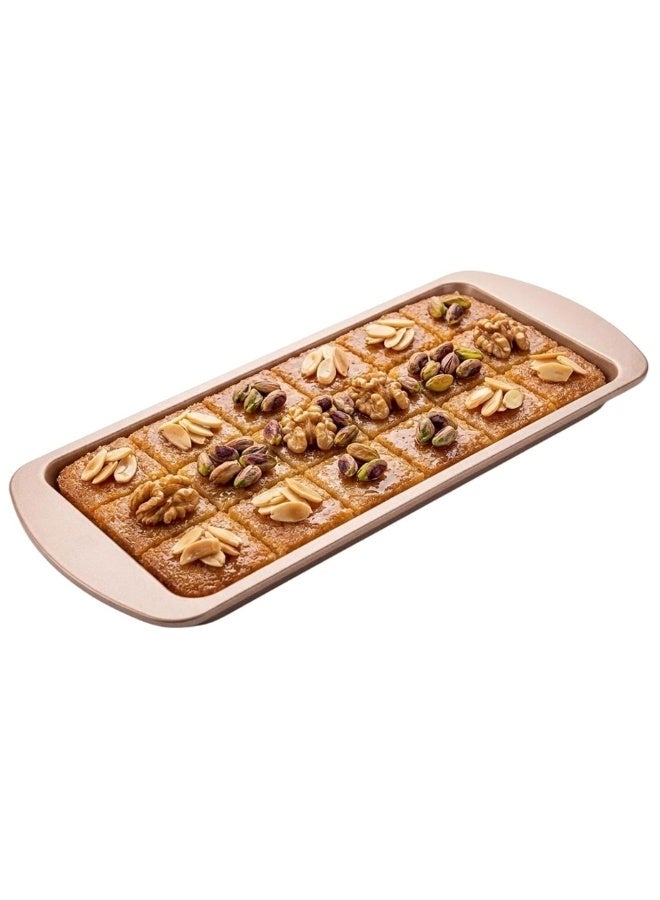 Happy Home 4-Piece Premium Non-Stick Rectangular Baking Tray Set 30 x 12 x 3 cm – Heavy-Duty Carbon Steel Loaf and Cake Pans for Bread, Toast, Pound Cakes, Brownies, Tray Bakes and Homemade Baking, Even Heat Distribution and Warp-Resistant Design - Image 4