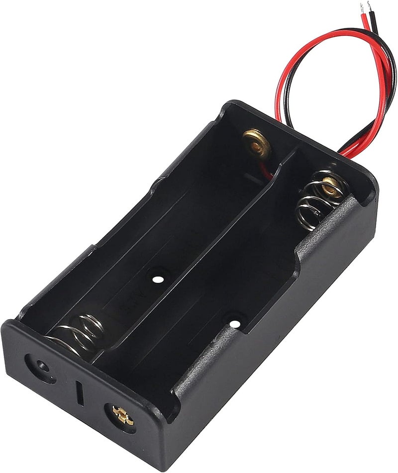 AEDIKO 10pcs 18650 Battery Holder 18650 Battery Clip 2 Slots 3.7V Plastic 18650 Battery Storage Box Case with Connect Lead - Image 5