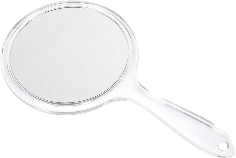 Creative Handheld Makeup Mirror Double-Sided Portable Plastic Compact Mirror for Women Travel Vanity Beauty Tool - Image 1