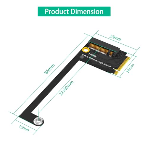 Mustpoint SSD Hard Drive Expansion Board NVME M-Key M.2 PCIE 4.0 Adapter for Rog Ally Handheld Conversion 2230 to 2280 - Image 4