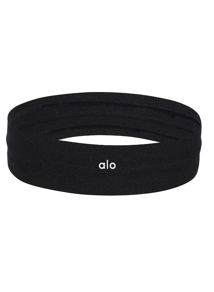 Alo Yoga Headband  Elastic Exercise Headband Fitness Outdoor Sports Non-Slip Adhesive Headband 4-Piece Set - Image 3