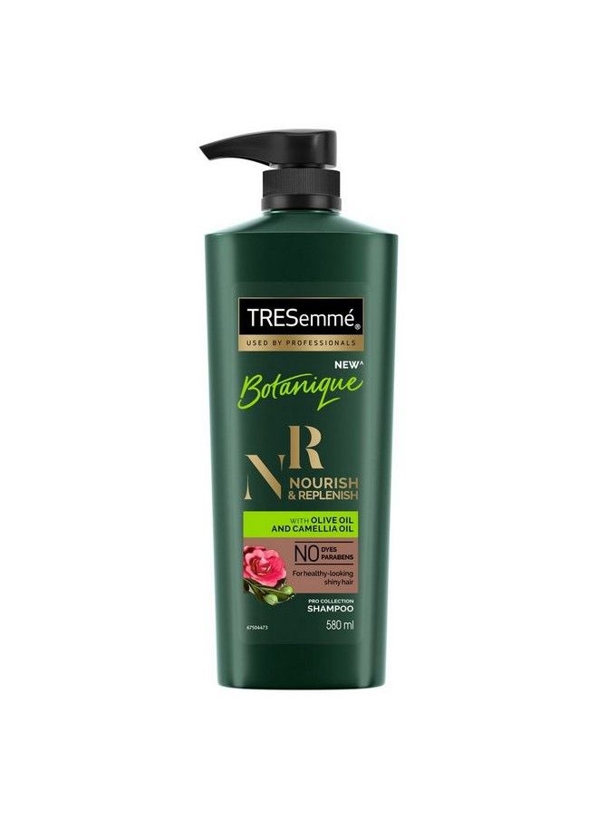 Tresemme Botanique Nourish & Replenish Shampoo 580 Ml With Olive & Camellia Oil For Frizz Control & Hair Growth Paraben Free Smoothens Dry Hair  - Image 3